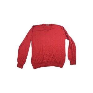 Enzo Di Milano Sz XL Red Long Sleeve Thin Sweater